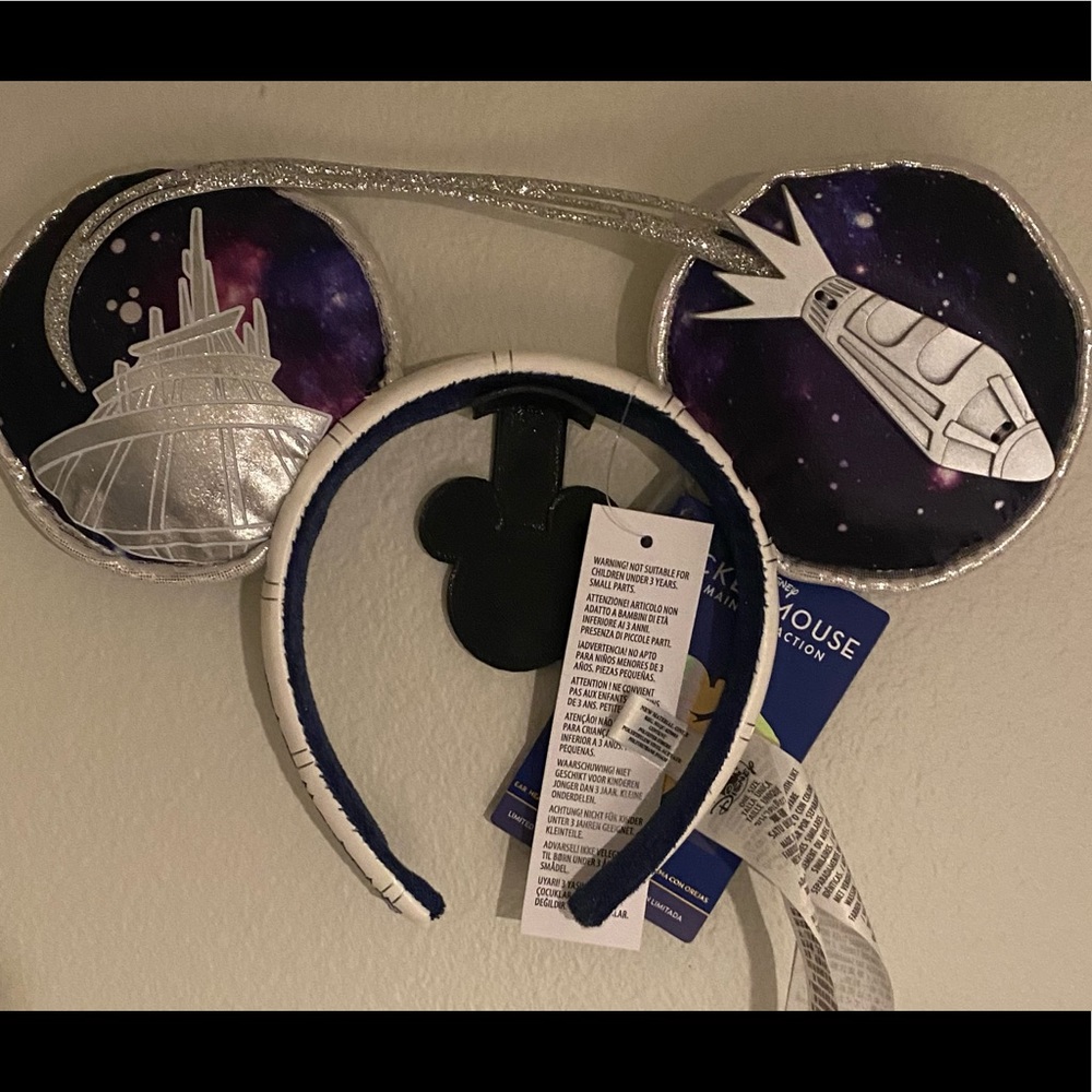 Disney Mickey Mouse Main Attraction Space Mountain Ears